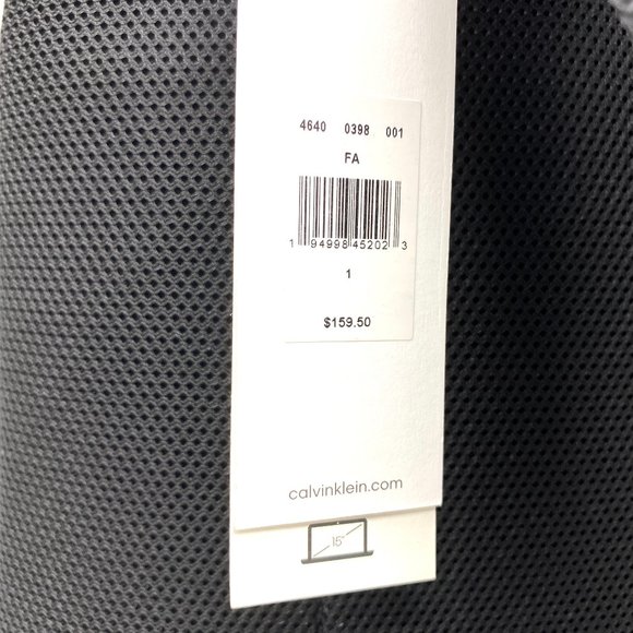 Calvin Klein 4640 0398 001 Men Business Casual Zip Black Backpack Fit 15" Laptop - Picture 9 of 10